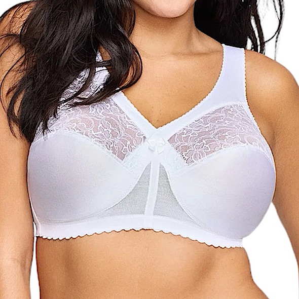 - Glamorise 38f White Magiclift Full Figure Support Bra! New!